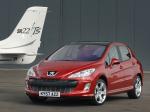 Peugeot 308 GT THP 175 5-Door 2009 года (UK)